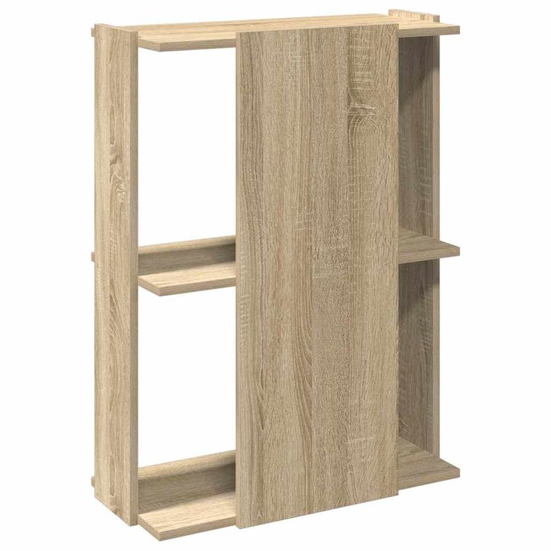 Casa si Gradina - Mobilier - Biblioteci si rafturi - Biblioteci - Biblioteca 3 niveluri stejar sonoma 60x30x80 cm, lemn prelucrat - Infinity.ro