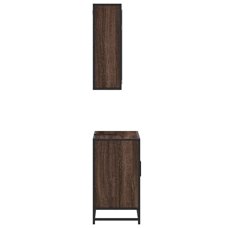 Casa si Gradina - Mobilier - Seturi de mobilier - Seturi baie - Set mobilier de baie, 2 piese, stejar maro, lemn prelucrat - Infinity.ro
