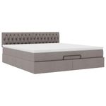 Casa si Gradina - Mobilier - Paturi si accesorii - Paturi - Cadru de pat otoman cu saltea Taupe 160x200cm Material - Infinity.ro