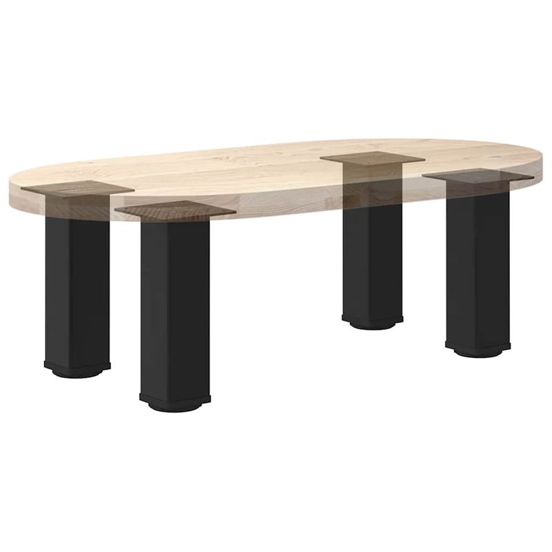 Casa si Gradina - Mobilier - Feronerie si accesorii mobila - Picioare masuta de cafea 4 buc Negru 42-44 cm Otel, mărime 42-44 cm (80 mm) - Infinity.ro