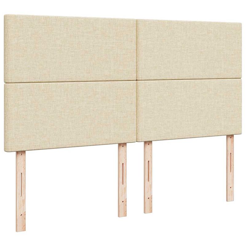 Casa si Gradina - Mobilier - Paturi si accesorii - Paturi - Cadru de pat otoman cu saltea crem 180x200cm stofa - Infinity.ro