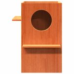 Petshop - Accesorii petshop - Jucarii animale - Ansambluri de joaca - Ceara pentru Casa pisici maro 43x43x60 cm Lemn masiv de pin - Infinity.ro