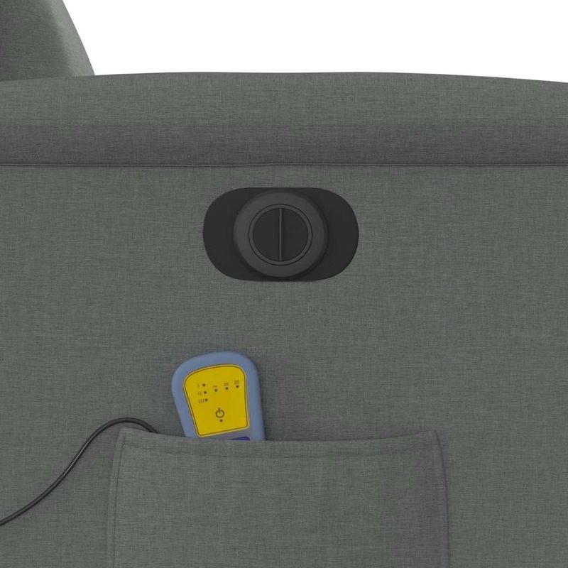 Ingrijire personala si Cosmetice - Sanatate si wellness - Articole wellness - Fotolii de masaj - Fotoliu electric de masaj rabatabil, gri inchis, textil - Infinity.ro