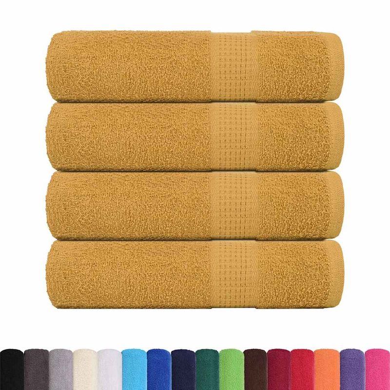 Casa si Gradina - Textile si covoare - Textile baie - Prosoape - Prosoape de dus 4 buc Aur 70x140 cm 360 g/m² 100% bumbac - Infinity.ro