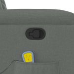 Ingrijire personala si Cosmetice - Sanatate si wellness - Articole wellness - Fotolii de masaj - Fotoliu de masaj rabatabil cu ridicare, gri inchis, textil - Infinity.ro