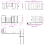 Casa si Gradina - Mobilier - Comode si corpuri - Corpuri bucatarie - Set dulap de bucatarie 11 piese „Kalmar” lemn negru prelucrat - Infinity.ro