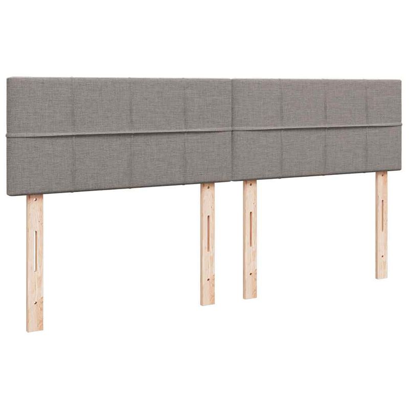 Casa si Gradina - Mobilier - Paturi si accesorii - Paturi - Cadru de pat otoman cu saltele Taupe 180x200cm Material - Infinity.ro