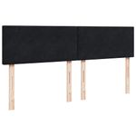Casa si Gradina - Mobilier - Paturi si accesorii - Paturi - Cadru de pat otoman cu saltea, catifea neagra 180x200cm - Infinity.ro