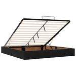 Casa si Gradina - Mobilier - Paturi si accesorii - Paturi - Cadru de pat otoman cu saltea, catifea neagra 180x200cm - Infinity.ro