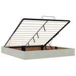 Casa si Gradina - Mobilier - Paturi si accesorii - Paturi - Cadru pat otoman fara saltea Gri deschis 180x200 cm catifea - Infinity.ro