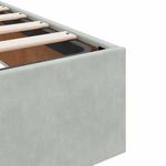 Casa si Gradina - Mobilier - Paturi si accesorii - Paturi - Cadru pat otoman fara saltea Gri deschis 180x200 cm catifea - Infinity.ro