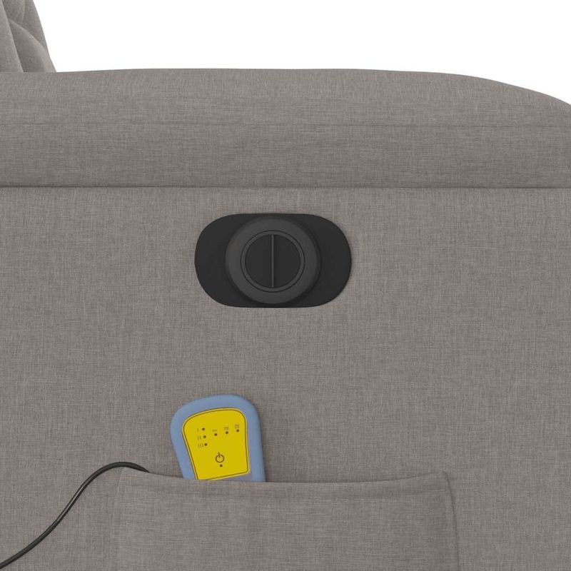 Ingrijire personala si Cosmetice - Sanatate si wellness - Articole wellness - Fotolii de masaj - Fotoliu electric de masaj rabatabil, gri taupe, textil - Infinity.ro