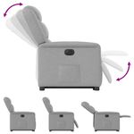 Casa si Gradina - Mobilier - Scaune si fotolii - Fotolii - Fotoliu reclinabil electric, tesatura gri nor - Infinity.ro