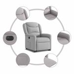 Casa si Gradina - Mobilier - Scaune si fotolii - Fotolii - Fotoliu reclinabil electric, tesatura gri nor - Infinity.ro