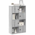 Casa si Gradina - Mobilier - Biblioteci si rafturi - Biblioteci - Biblioteca, gri sonoma, 60x24x101,5 cm, lemn prelucrat - Infinity.ro