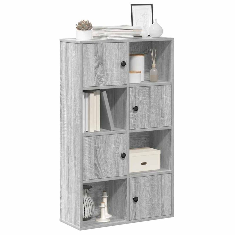 Casa si Gradina - Mobilier - Biblioteci si rafturi - Biblioteci - Biblioteca, gri sonoma, 60x24x101,5 cm, lemn prelucrat - Infinity.ro