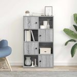 Casa si Gradina - Mobilier - Biblioteci si rafturi - Biblioteci - Biblioteca, gri sonoma, 60x24x101,5 cm, lemn prelucrat - Infinity.ro