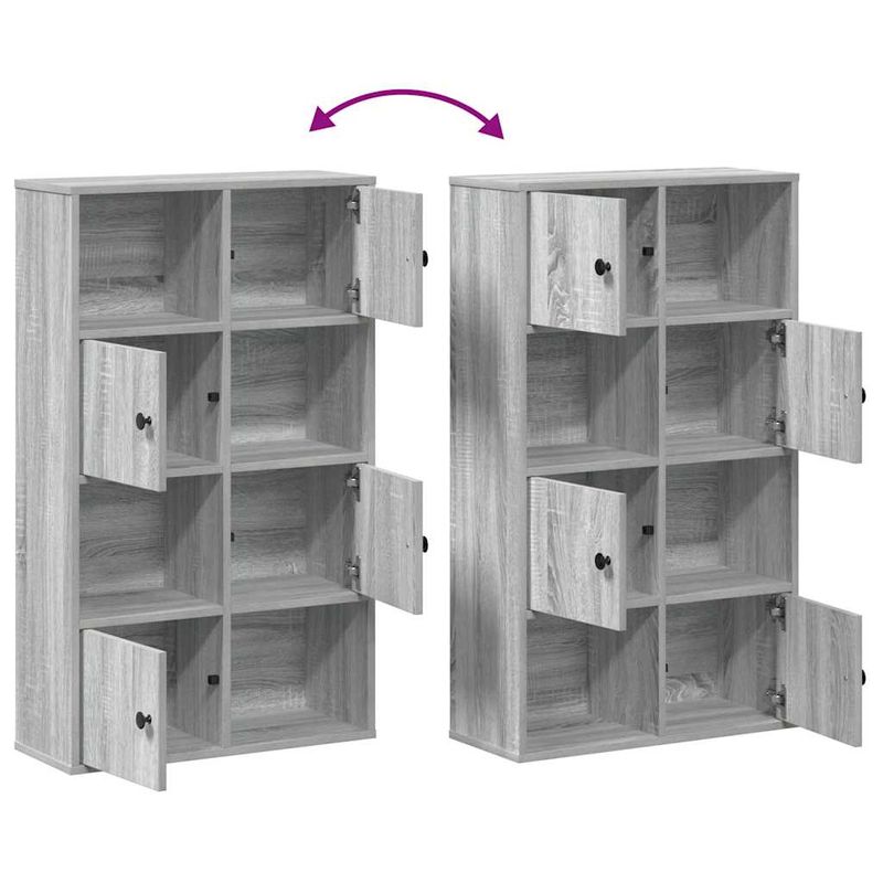 Casa si Gradina - Mobilier - Biblioteci si rafturi - Biblioteci - Biblioteca, gri sonoma, 60x24x101,5 cm, lemn prelucrat - Infinity.ro