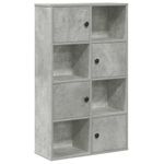 Casa si Gradina - Mobilier - Biblioteci si rafturi - Biblioteci - Biblioteca, gri beton,60x24x101,5 cm, lemn prelucrat - Infinity.ro