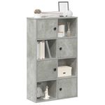Casa si Gradina - Mobilier - Biblioteci si rafturi - Biblioteci - Biblioteca, gri beton,60x24x101,5 cm, lemn prelucrat - Infinity.ro