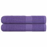 Casa si Gradina - Textile si covoare - Textile baie - Prosoape - Prosoape 2 buc Violet 100x200 cm 360 g/m² 100% bumbac - Infinity.ro