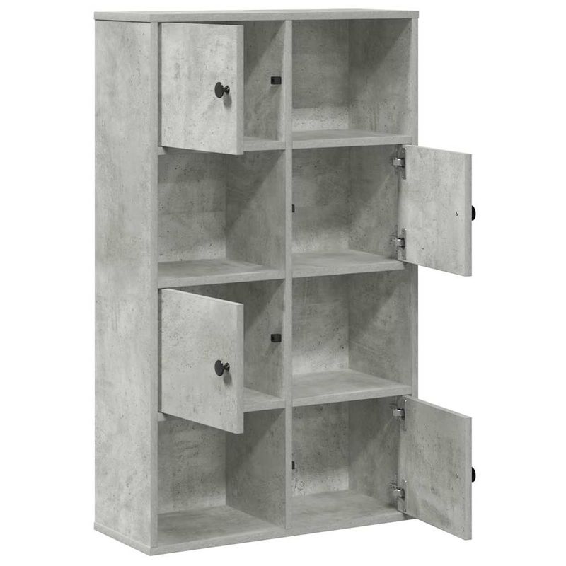 Casa si Gradina - Mobilier - Biblioteci si rafturi - Biblioteci - Biblioteca, gri beton,60x24x101,5 cm, lemn prelucrat - Infinity.ro