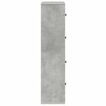 Casa si Gradina - Mobilier - Biblioteci si rafturi - Biblioteci - Biblioteca, gri beton,60x24x101,5 cm, lemn prelucrat - Infinity.ro
