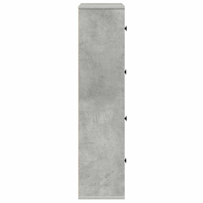 Casa si Gradina - Mobilier - Biblioteci si rafturi - Biblioteci - Biblioteca, gri beton,60x24x101,5 cm, lemn prelucrat - Infinity.ro