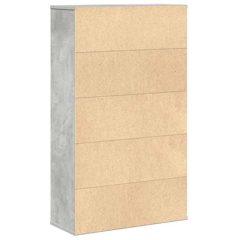 Casa si Gradina - Mobilier - Biblioteci si rafturi - Biblioteci - Biblioteca, gri beton,60x24x101,5 cm, lemn prelucrat - Infinity.ro