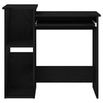 Casa si Gradina - Mobilier - Mese si birouri - Birouri - Birou cu rafturi, negru, 84x40x78 cm, PAL - Infinity.ro