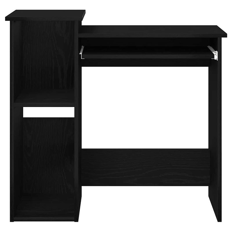 Casa si Gradina - Mobilier - Mese si birouri - Birouri - Birou cu rafturi, negru, 84x40x78 cm, PAL - Infinity.ro