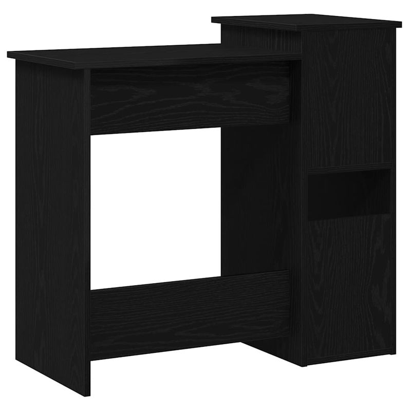 Casa si Gradina - Mobilier - Mese si birouri - Birouri - Birou cu rafturi, negru, 84x40x78 cm, PAL - Infinity.ro