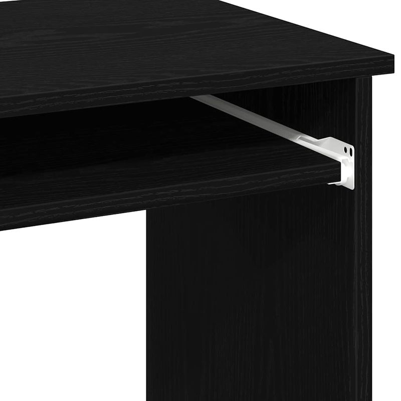 Casa si Gradina - Mobilier - Mese si birouri - Birouri - Birou cu rafturi, negru, 84x40x78 cm, PAL - Infinity.ro