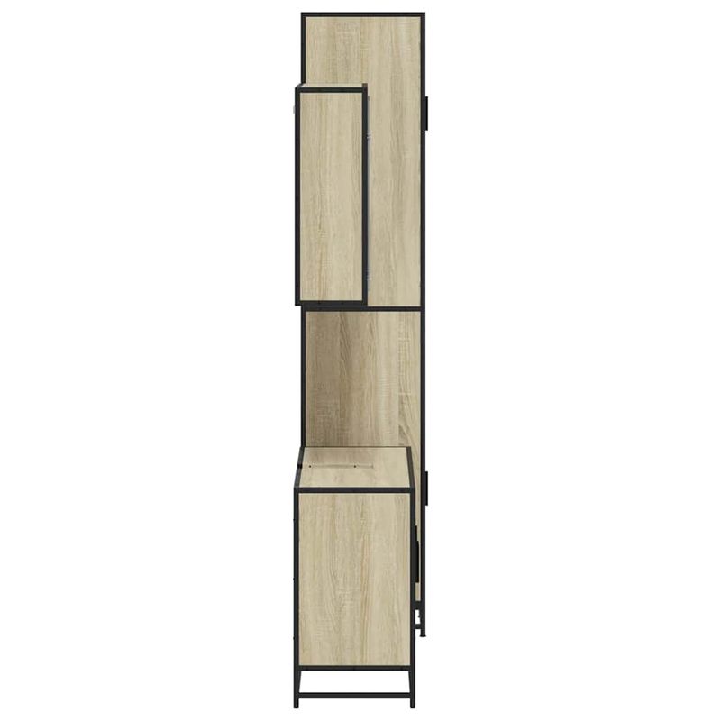 Casa si Gradina - Mobilier - Seturi de mobilier - Seturi baie - Set mobilier de baie, 3 piese, stejar sonoma, lemn prelucrat - Infinity.ro