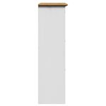 Casa si Gradina - Mobilier - Organizare si depozitare - Organizator incaltaminte - Suport pantofi „BODO” alb si maro 80x35x118 cm - Infinity.ro