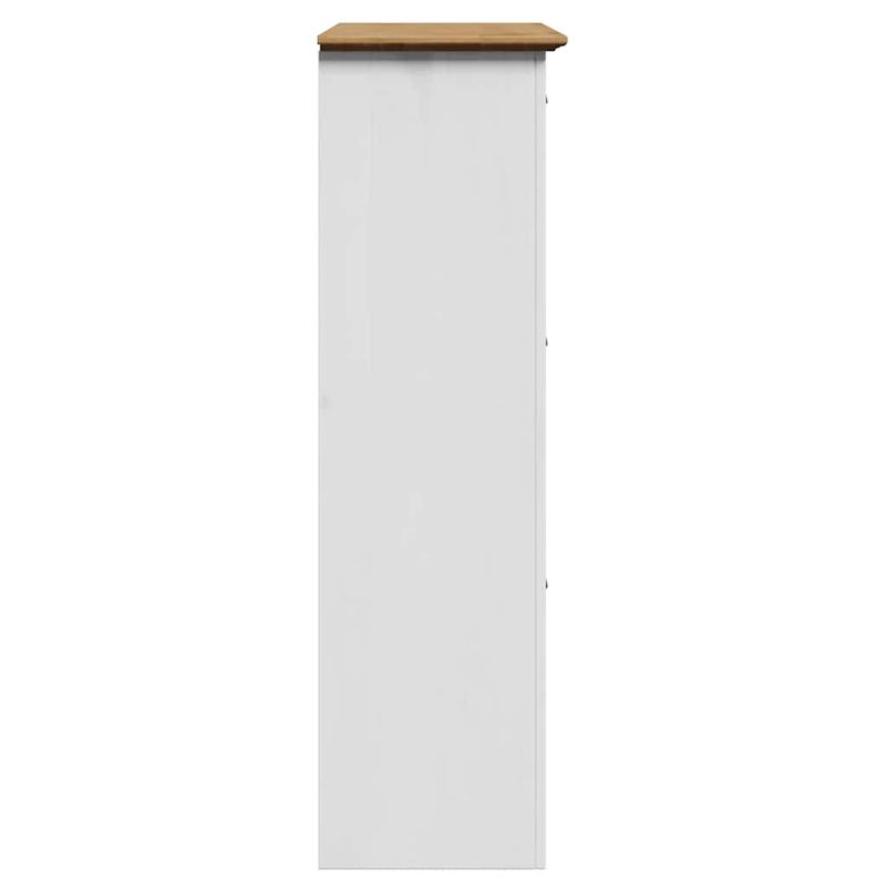 Casa si Gradina - Mobilier - Organizare si depozitare - Organizator incaltaminte - Suport pantofi „BODO” alb si maro 80x35x118 cm - Infinity.ro
