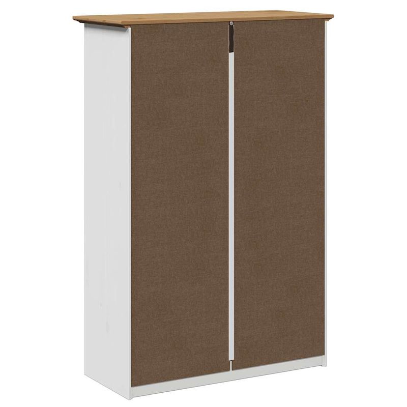 Casa si Gradina - Mobilier - Organizare si depozitare - Organizator incaltaminte - Suport pantofi „BODO” alb si maro 80x35x118 cm - Infinity.ro