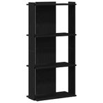 Casa si Gradina - Mobilier - Biblioteci si rafturi - Biblioteci - Biblioteca cu 3 niveluri, negru, 60x30x120 cm, lemn prelucrat - Infinity.ro