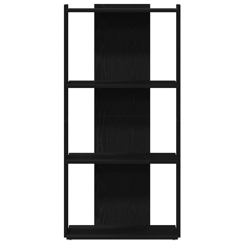 Casa si Gradina - Mobilier - Biblioteci si rafturi - Biblioteci - Biblioteca cu 3 niveluri, negru, 60x30x120 cm, lemn prelucrat - Infinity.ro