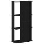 Casa si Gradina - Mobilier - Biblioteci si rafturi - Biblioteci - Biblioteca cu 3 niveluri, negru, 60x30x120 cm, lemn prelucrat - Infinity.ro