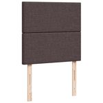 Casa si Gradina - Mobilier - Paturi si accesorii - Paturi - Cadru de pat otoman cu saltea tesatura maro inchis 90x200 cm - Infinity.ro