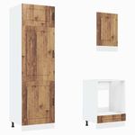 Casa si Gradina - Mobilier - Comode si corpuri - Corpuri bucatarie - Set de dulapuri de bucatarie 7 piese „Kalmar” Lemn vechi lemn - Infinity.ro