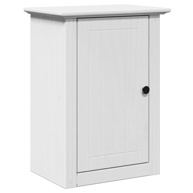 Casa si Gradina - Mobilier - Seturi de mobilier - Seturi baie - Set mobilier baie, 3 piese, „BODO”, alb, lemn masiv de pin - Infinity.ro