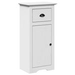 Casa si Gradina - Mobilier - Seturi de mobilier - Seturi baie - Set mobilier baie, 3 piese, „BODO”, alb, lemn masiv de pin - Infinity.ro