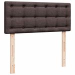 Casa si Gradina - Mobilier - Paturi si accesorii - Paturi - Cadru de pat otoman cu saltea tesatura maro inchis 120x190 cm - Infinity.ro