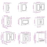 Casa si Gradina - Mobilier - Comode si corpuri - Corpuri bucatarie - Set dulap de bucatarie 14 piese „Kalmar” stejar artizanal lemn - Infinity.ro