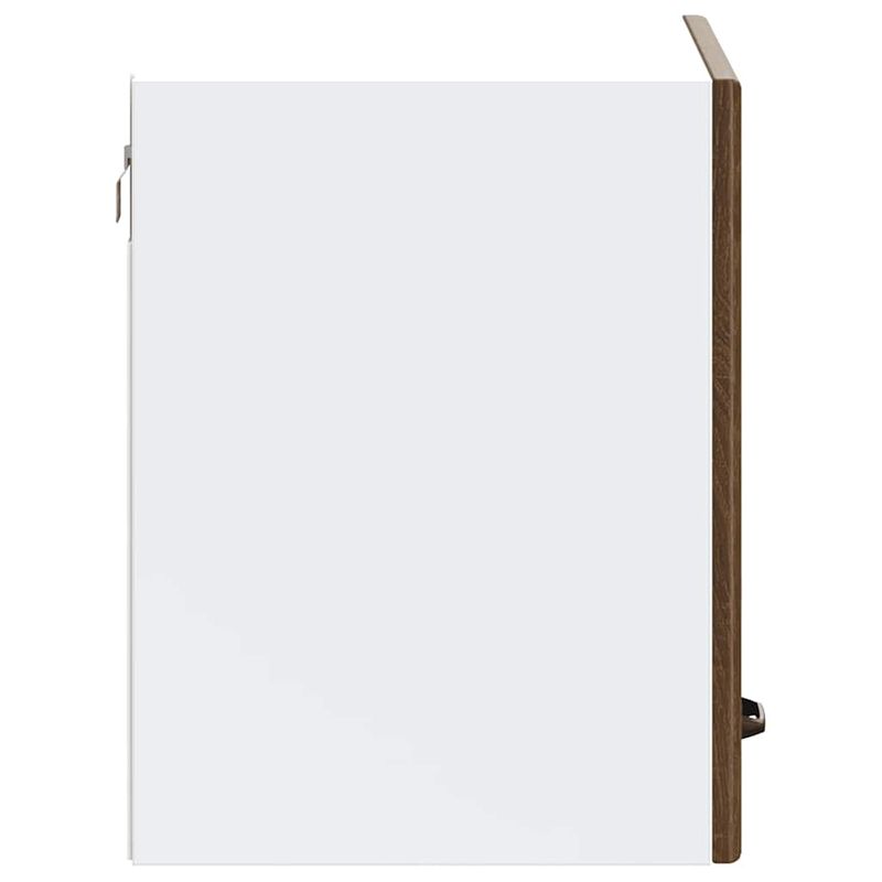 Casa si Gradina - Mobilier - Comode si corpuri - Corpuri bucatarie - Dulap de bucatarie "Kalmar" din lemn de stejar maro, mărime 60x31x40 cm, model 1x dulap de perete (1 ușă rabatabilă) - Infinity.ro