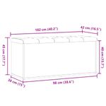 Casa si Gradina - Mobilier - Canapele si coltare - Banchete - Banca de depozitare Stejar artizanal 102x42x45cm lemn prelucrat - Infinity.ro