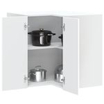 Casa si Gradina - Mobilier - Comode si corpuri - Corpuri bucatarie - Dulap de colt de bucatarie „Porto” din lemn artificial alb - Infinity.ro