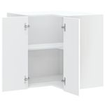 Casa si Gradina - Mobilier - Comode si corpuri - Corpuri bucatarie - Dulap de colt de bucatarie „Porto” din lemn artificial alb - Infinity.ro